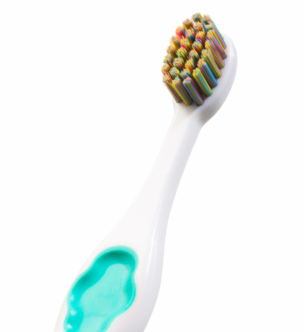 Детская зубная кисточка Зеленая 1+